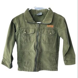 Columbia Kids Olive Green Utility Jacket size XS (6/7)
